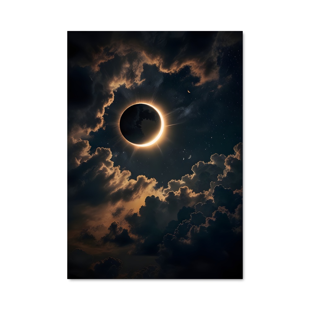 Poster Éclipse partielle mystérieuse